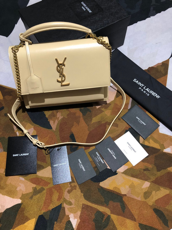 Y*L medium sunset satchel in smooth leather