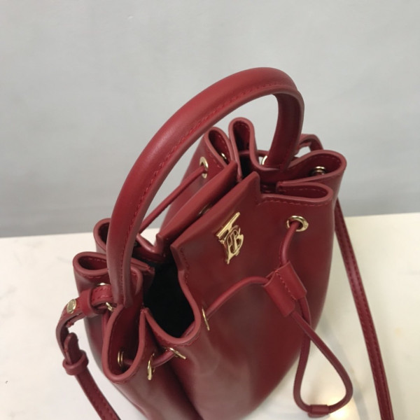B**rry bmonogram motif leather bucket bag