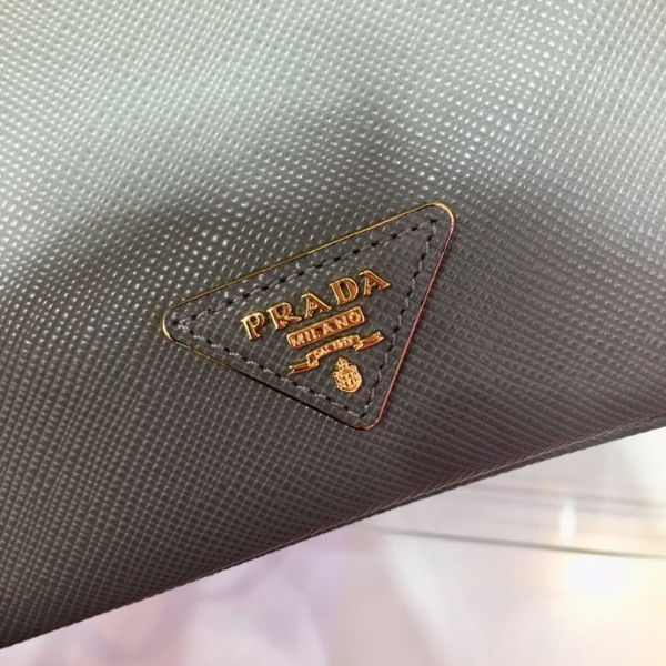 Pra*a saffiano leather bucket bag