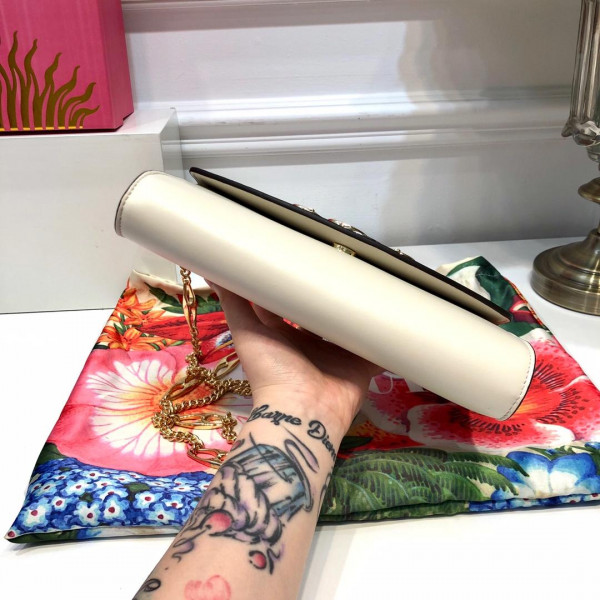 G*u*i zumi smooth leather small shoulder bag