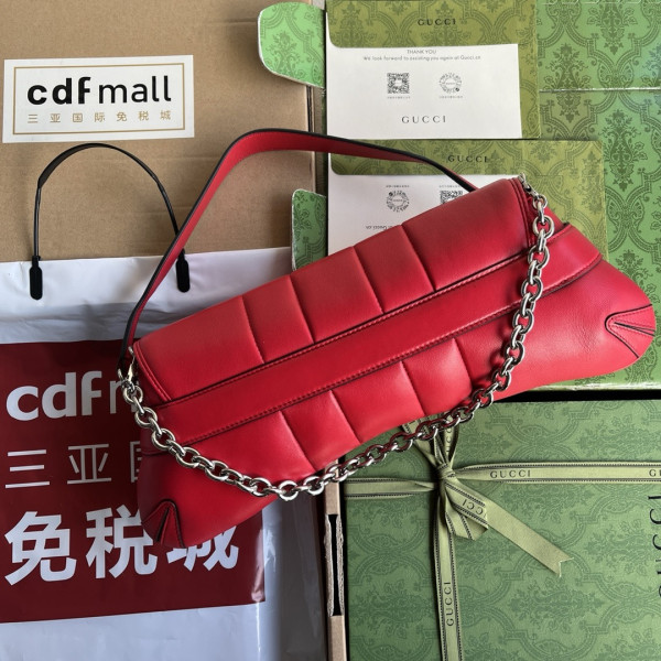 G*u*i horsebit chain big shoulder bag