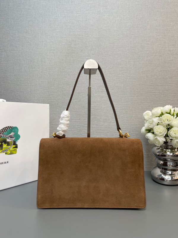 Pra*a medium leather shoulder bag